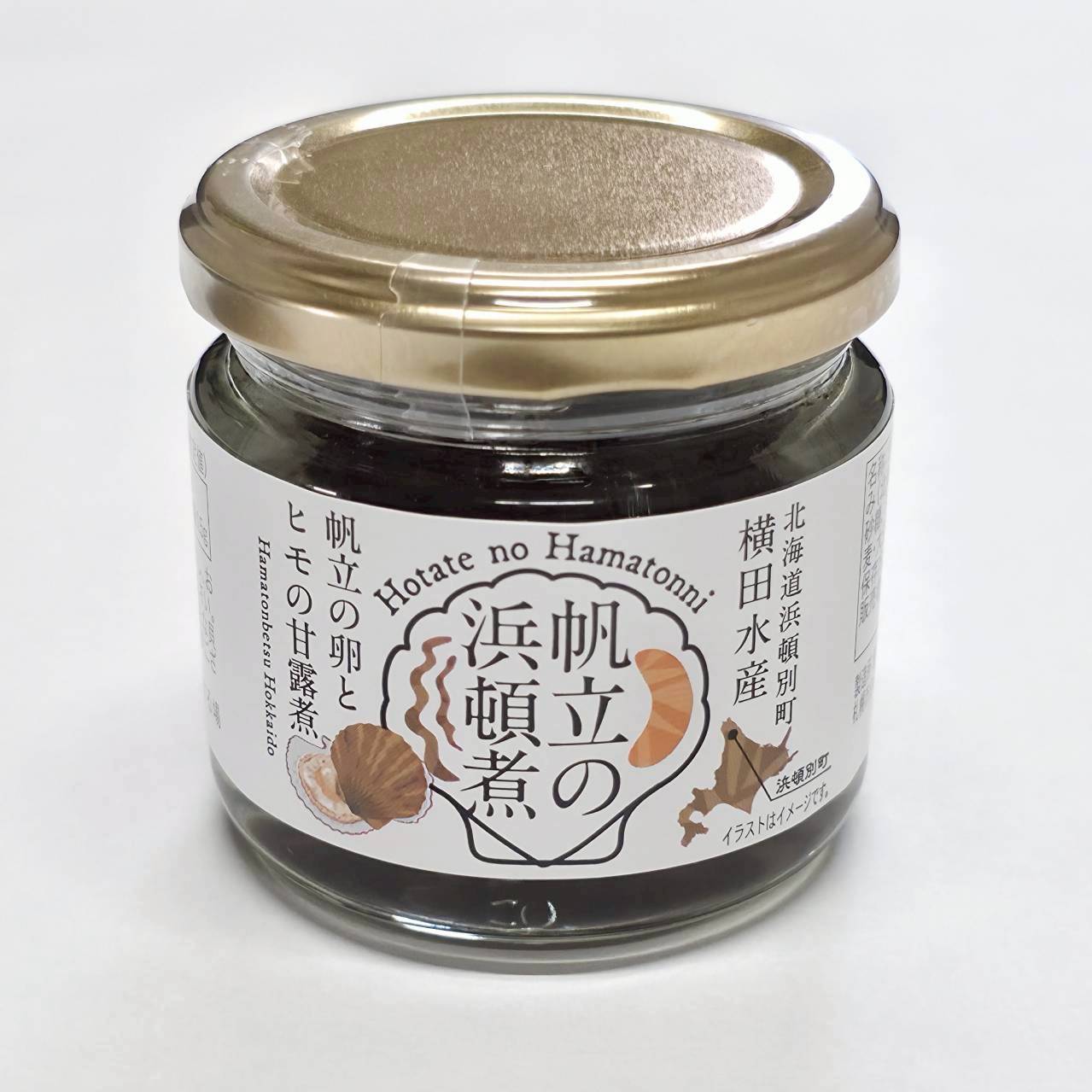 帆立の浜頓煮《帆立の卵とヒモの甘露煮》